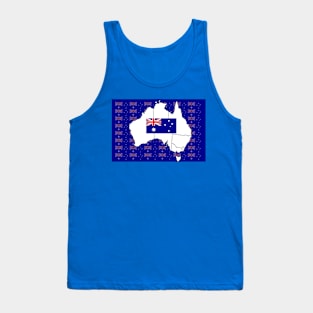 Australia surrounded with the Australian flag Tank Top